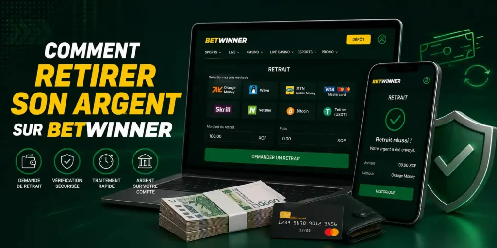 كيفية سحب أموالك من Betwinner 